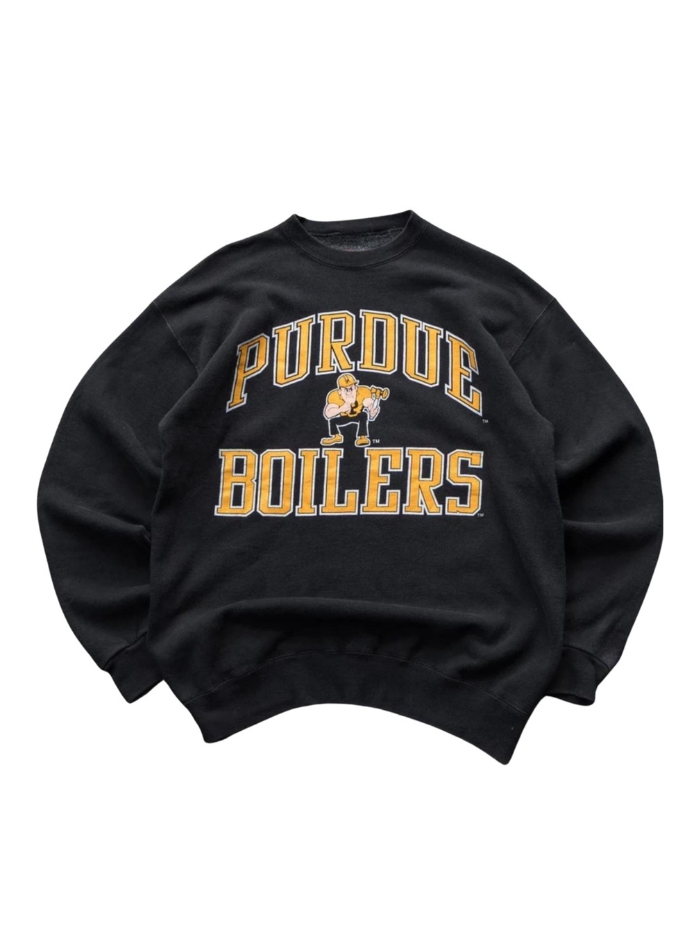 Gildan Purdue Boilers Black Crewneck Sweatshirt